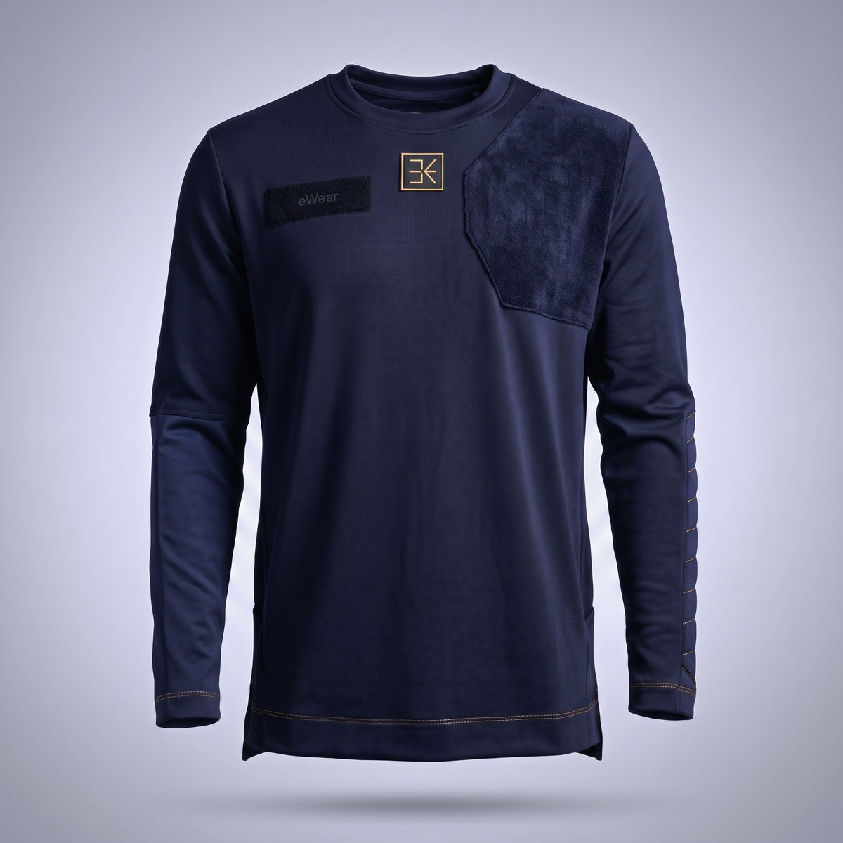 eWear Gaming Longsleeve in arcane blue, Vorderansicht