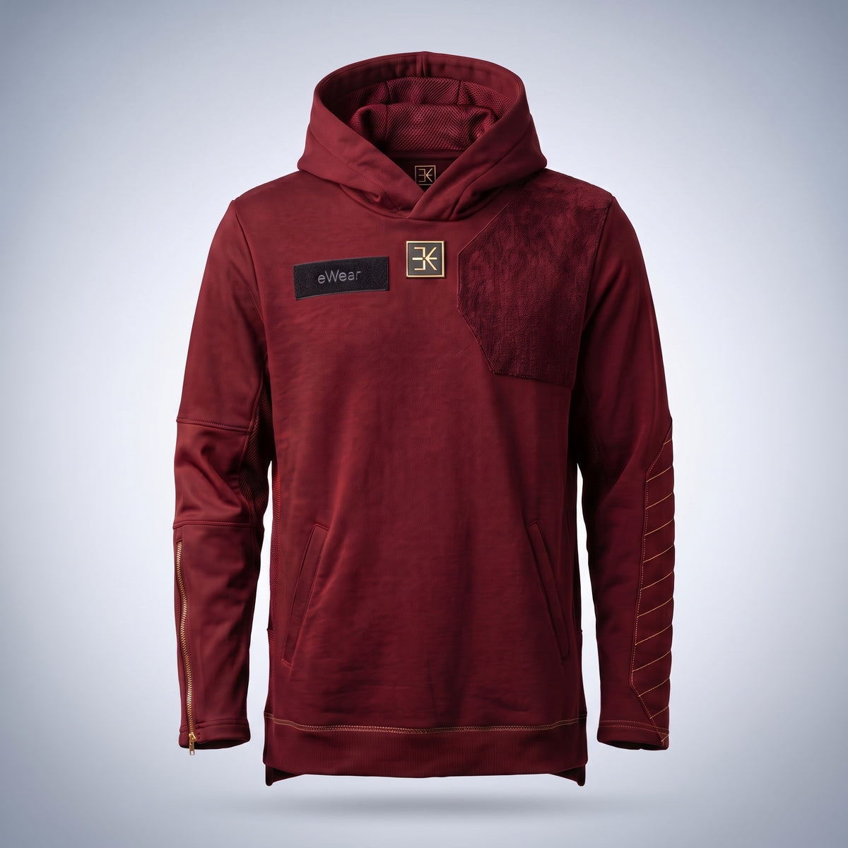 eWear Gaming Hoodie in inferno red, Vorderansicht