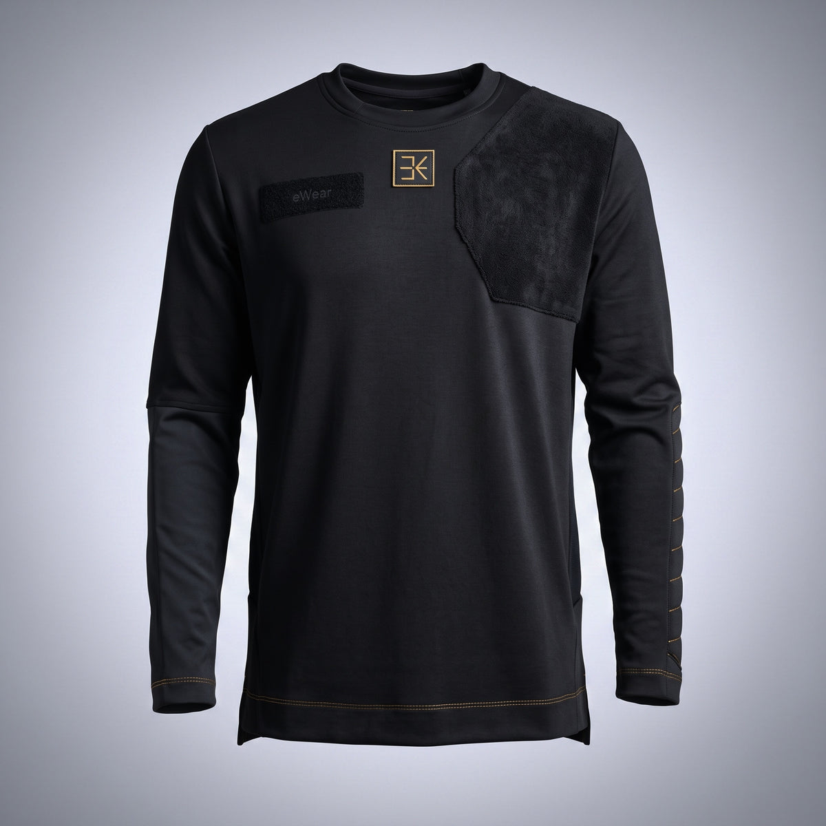 eWear Gaming Longsleeve in oblivion black, Vorderansicht