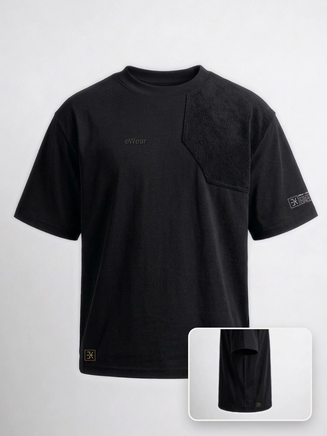 eWear Gen2 Shirt mit Nahaufnahme des Mesh-Einsatzes