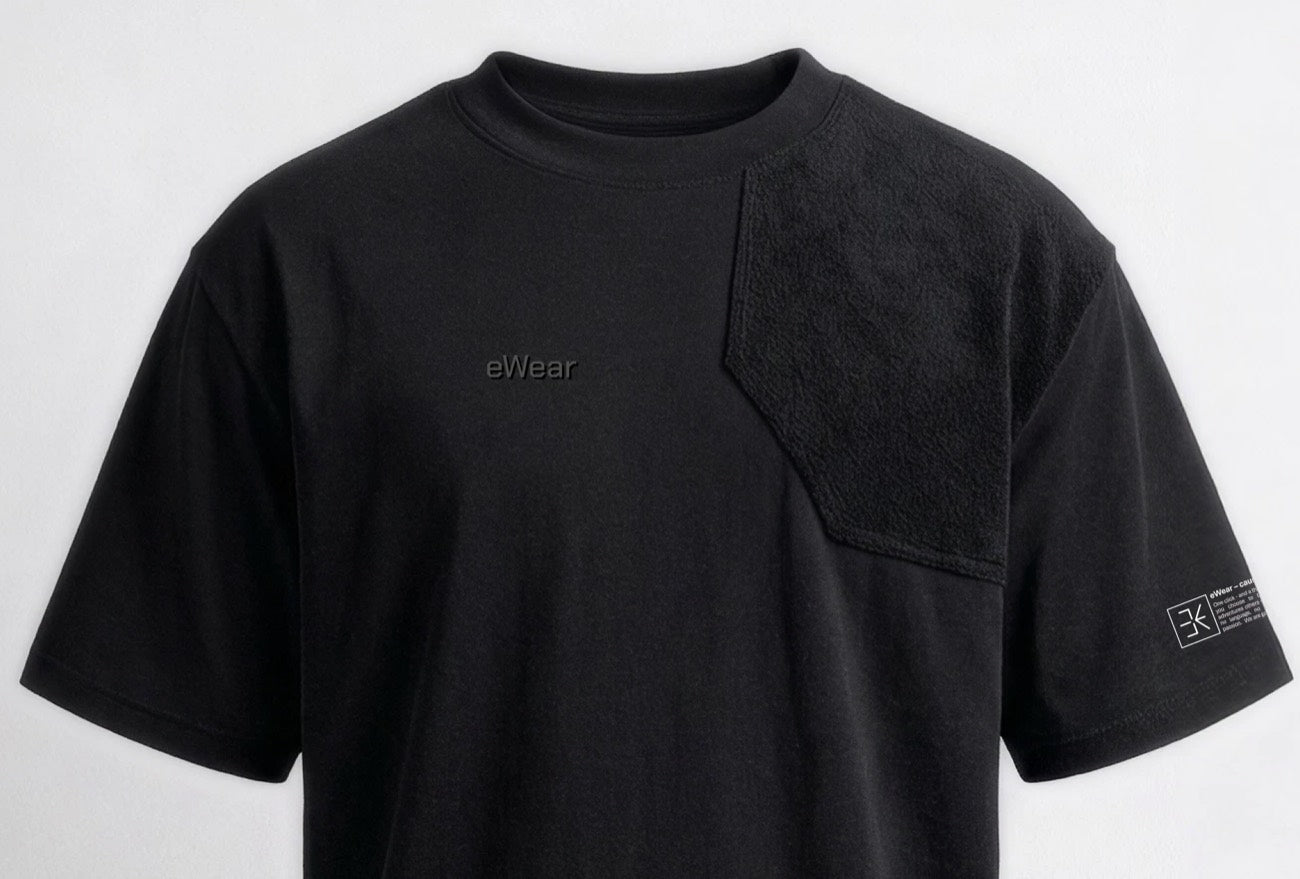 Patch und geprägtes eWear auf dem Gen2 Shirt